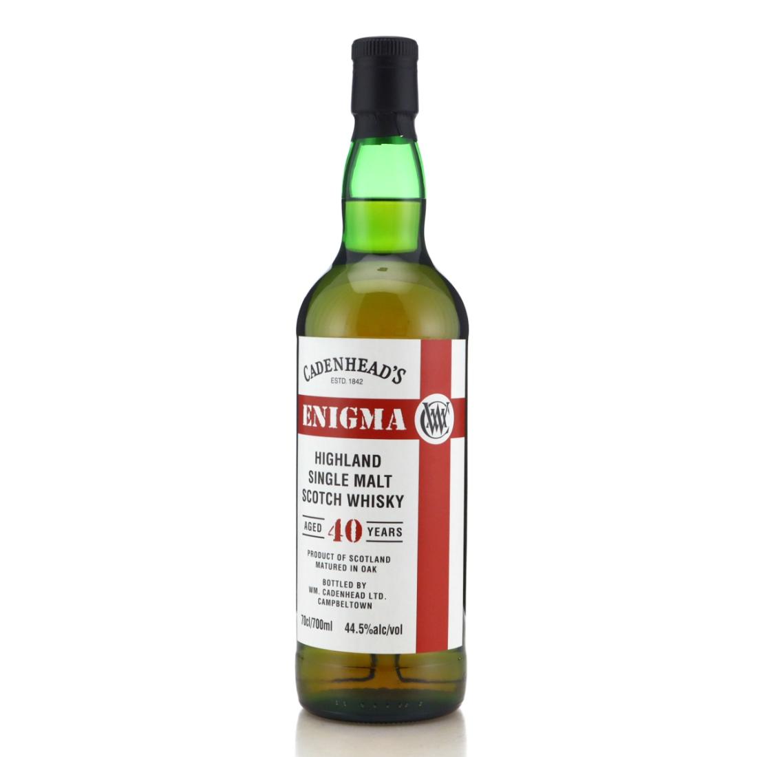 Highland Single Malt 1985 Cadenhead's Enigma 40 Year Old Whisky